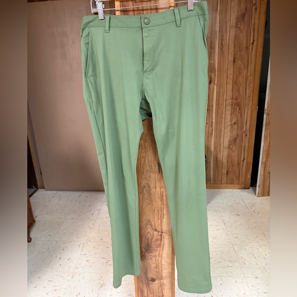 Rhone Commuter Pant Slim Men's Olive Green Performance Pants